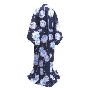 Yukata Vintage(1950-1980) Navy Bangasa Umbrella Cotton #10476A5