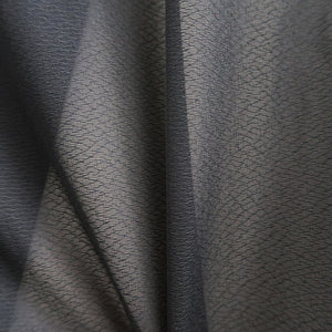 Men's Haori Vintage(1950-1980) Blueish Black See-Through Montsuki Silk #10425A2