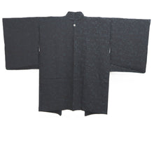 Load image into Gallery viewer, Haori Jacket Vintage(1950-1980) Black Butterfly Flower Silk #10673D1
