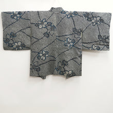 Load image into Gallery viewer, Haori Jacket Vintage(1950-1980) Black Shibori Flower Silk #10097D2
