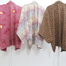 Load image into Gallery viewer, Bundle 12pcs Silk Vintage Full Shibori Haori Wholesale Bulk Free Shipping #488
