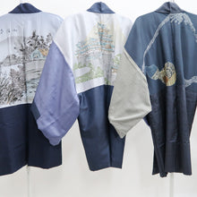 Load image into Gallery viewer, Bundle 12pcs Silk Vintage Men&#39;s Graphic Lining Haori Jacket Free Shipping #721
