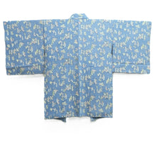 Load image into Gallery viewer, Haori Jacket Light Blue People of ancient times Silk #10723D2
