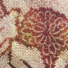 Load image into Gallery viewer, Haori Jacket Vintage(1950-1980) Brown Full Shibori Chrysanthemum Silk #10172D4
