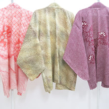 Load image into Gallery viewer, Bundle 12pcs Silk Vintage Full Shibori Haori Wholesale Bulk Free Shipping #716

