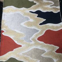 Load image into Gallery viewer, BB10106AG Silk Obi Fabric Vintage(1950-1980) Abstract art Gold Silver 97.2x10.6in(247x27cm)
