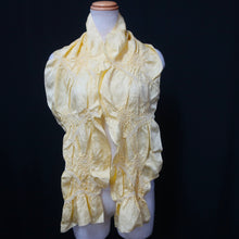 Load image into Gallery viewer, Silk Japanese Obiage Shibori Yellow 55.9x5.9in(142x15cm) A#10030
