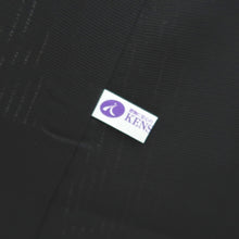 Load image into Gallery viewer, Kimono Black Double-layer See-Through Tall Silk #10523B2
