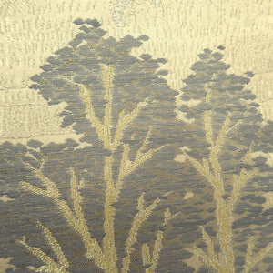 Fukuro Obi Beige Gold Mt. Fuji Landscape Silk BB335V9