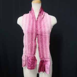 Silk Japanese Obiage Shibori Pink Gradation 51.2x5.1in(130x13cm) A#10020