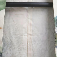 Load image into Gallery viewer, Haori Jacket Vintage(1950-1980) White Green Botanical Silk #10944F2
