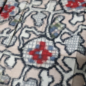 KK1480A2 Silk Kimono Fabric Vintage(1950-1980) Meisen Light Pink 90.9x12.6in(231x32cm)