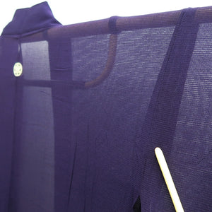 Haori Jacket Vintage(1950-1980) Purple See-Through Silk #10232E2