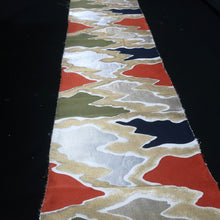 Load image into Gallery viewer, BB10106AG Silk Obi Fabric Vintage(1950-1980) Abstract art Gold Silver 97.2x10.6in(247x27cm)
