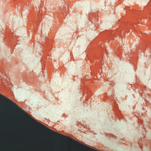 Load image into Gallery viewer, Haori Jacket Vintage(1950-1980) Black Vermillion Unique Contrast Design Silk #11064A4
