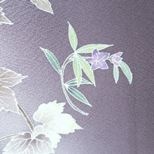 Load image into Gallery viewer, Furisode Pale Purple Ivy Bellflower Silk #9688J4
