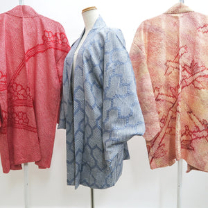 Bundle 12pcs Silk Vintage Full Shibori Haori Wholesale Bulk Free Shipping #630