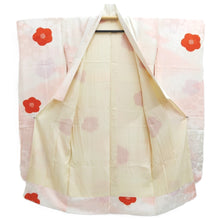Load image into Gallery viewer, Juban Light Pink White Furisode Flower Shibori Silk #10517B2
