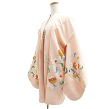 Load image into Gallery viewer, Haori Jacket Pale Pink Chrysanthemum Silk #10855E3
