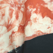 Load image into Gallery viewer, Haori Jacket Vintage(1950-1980) Black Vermillion Unique Contrast Design Silk #11064A4
