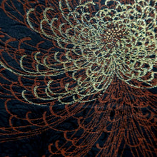 Load image into Gallery viewer, Haori Jacket Vintage(1950-1980) Black Gold Silver Rangiku Chrysanthemum Silk #9719A1
