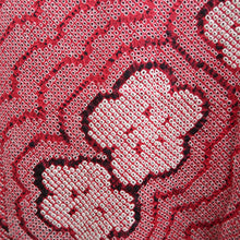 Load image into Gallery viewer, Haori Jacket Vintage(1950-1980) Red Full Shibori Flower Silk #10573B5
