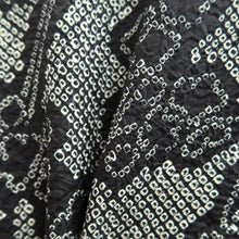 Load image into Gallery viewer, Haori Jacket Vintage(1950-1980) Black Full Shibori Ume Branch Silk #10834E2
