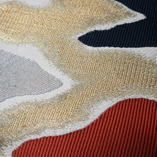 Load image into Gallery viewer, BB10106AG Silk Obi Fabric Vintage(1950-1980) Abstract art Gold Silver 97.2x10.6in(247x27cm)
