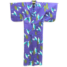 Load image into Gallery viewer, Yukata Purple Butterfly Cotton #9912B4
