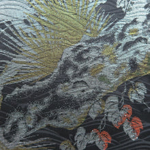 Load image into Gallery viewer, Haori Jacket Vintage(1950-1980) Black Gold Silver Pine Tree Silk #10984F4
