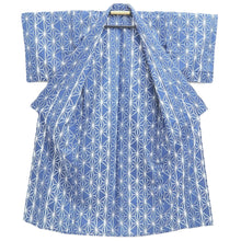 Load image into Gallery viewer, Yukata Vintage(1950-1980) Blue Asanoha Cotton #10758D3
