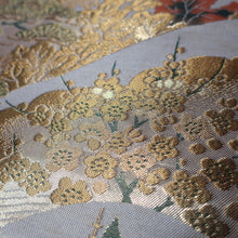Load image into Gallery viewer, BB10056AD Silk Obi Fabric Zen Temple Green Beige 49.2x10.6in(125x27cm)
