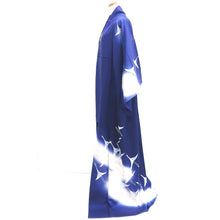 Load image into Gallery viewer, Kimono Blue Crane Birds Silk #10246E3
