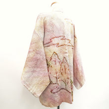 Load image into Gallery viewer, Haori Jacket Vintage(1950-1980) Pale Pink Shibori Tree Silk #10023C4
