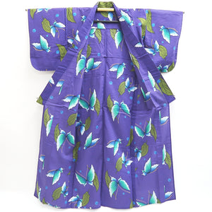 Yukata Purple Butterfly Cotton #9912B4