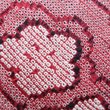 Load image into Gallery viewer, Haori Jacket Vintage(1950-1980) Red Full Shibori Flower Silk #10573B5
