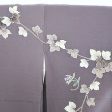 Load image into Gallery viewer, Furisode Pale Purple Ivy Bellflower Silk #9688J4
