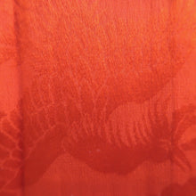 Load image into Gallery viewer, Juban Vintage(1920-1950) Red Crane Birds Phoenix Silk #10379F4
