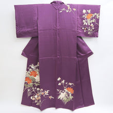 Load image into Gallery viewer, Kimono Purple Peony Kiku Branch Silk #9658J2
