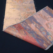 Load image into Gallery viewer, BB10026AC Silk Obi Fabric Crane Birds Gold 50.8x10.6in(129x27cm)
