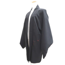 Load image into Gallery viewer, Haori Jacket Vintage(1950-1980) Black Botanical Silk #11065A4
