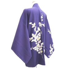 Load image into Gallery viewer, Haori Jacket Vintage(1950-1980) Purple Chrysanthemum Silk #10584C1
