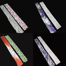 Load image into Gallery viewer, CC1005C1 Silk 8pcs Bundle Kimono Fabric Flower Blue Green 55.1x5.9in(140x15cm)
