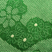 Load image into Gallery viewer, Haori Jacket Vintage(1950-1980) Green Shibori Chrysanthemum Silk #10112D2
