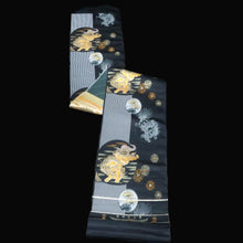 Load image into Gallery viewer, BB10097AF Silk mix Obi Fabric Shi-Shi Gold 92.5x11.8in(235x30cm)
