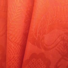 Load image into Gallery viewer, Juban Vintage(1920-1950) Red Crane Birds Phoenix Silk #10379F4
