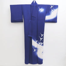 Load image into Gallery viewer, Kimono Blue Crane Birds Silk #10246E3
