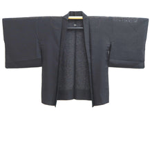Load image into Gallery viewer, Haori Jacket Vintage(1950-1980) Black Sheer Abstract art Silk #10975F3
