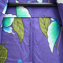 Load image into Gallery viewer, Yukata Purple Butterfly Cotton #9912B4
