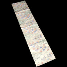 Load image into Gallery viewer, BB10057AD Silk Obi Fabric Samurai Green Beige 51.6x10.6in(131x27cm)
